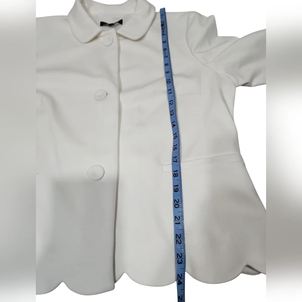 Talbots Elegant White Women's Jacket. M - Picture 7 of 11